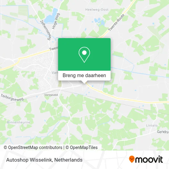 Autoshop Wisselink kaart