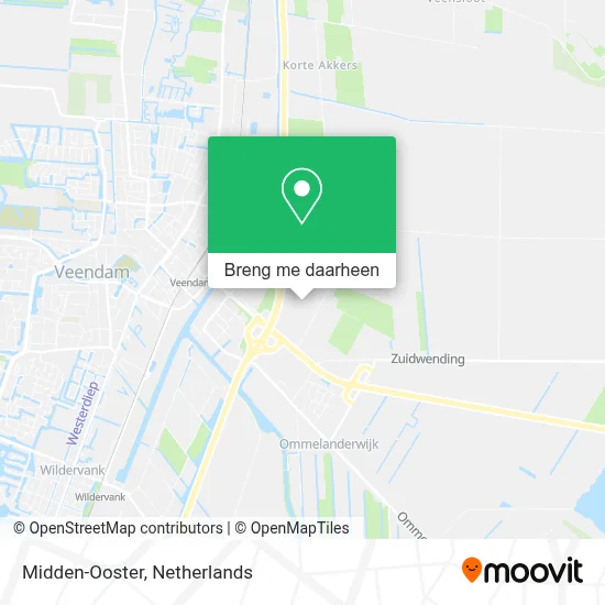 Midden-Ooster kaart