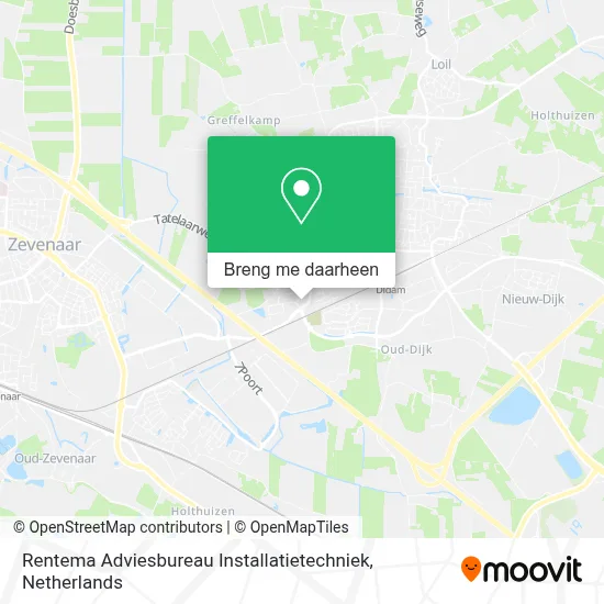 Rentema Adviesbureau Installatietechniek kaart