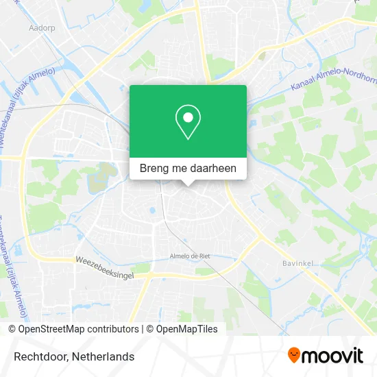 Rechtdoor kaart