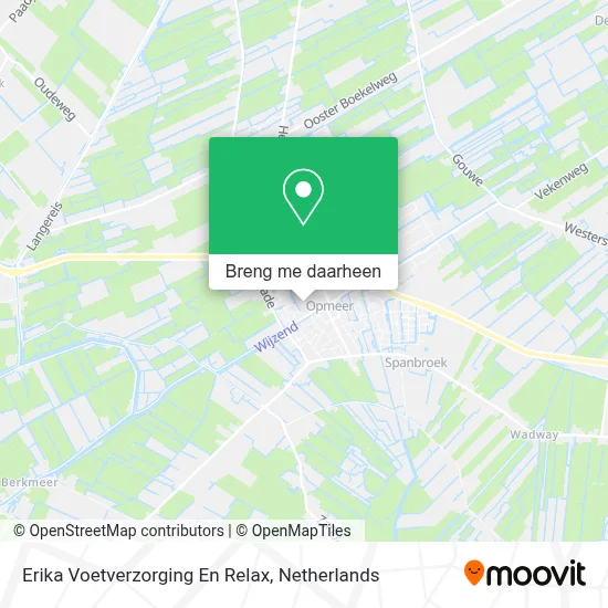 Erika Voetverzorging En Relax kaart