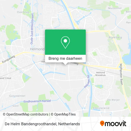 De Helm Bandengroothandel kaart