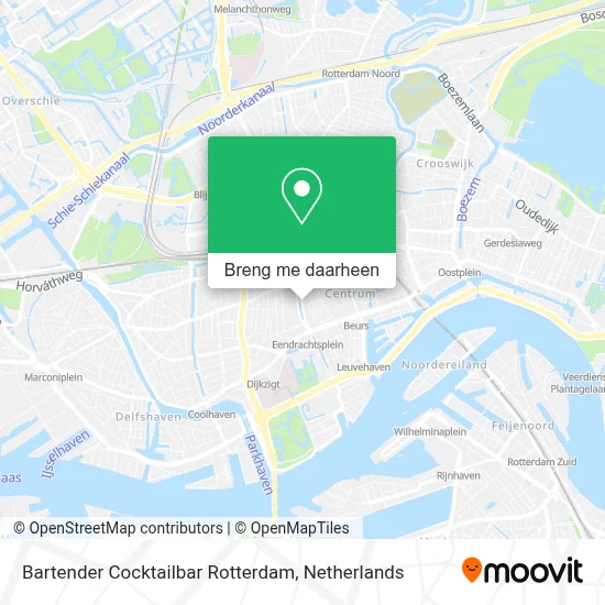 Bartender Cocktailbar Rotterdam kaart