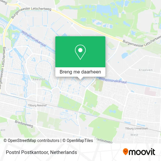 Postnl Postkantoor kaart