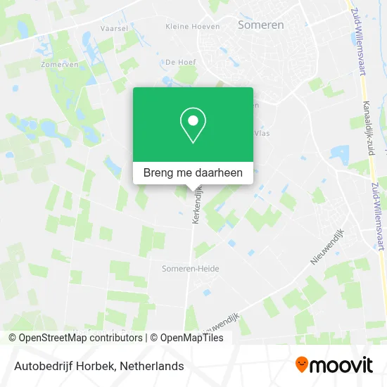 Autobedrijf Horbek kaart