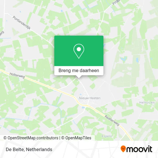 De Belte kaart