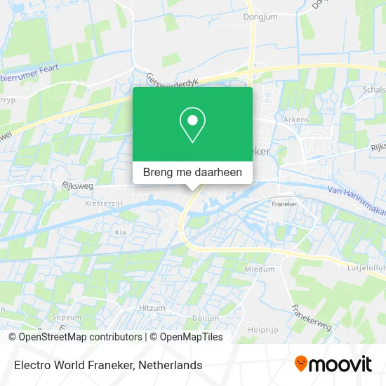 Electro World Franeker kaart