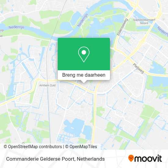 Commanderie Gelderse Poort kaart