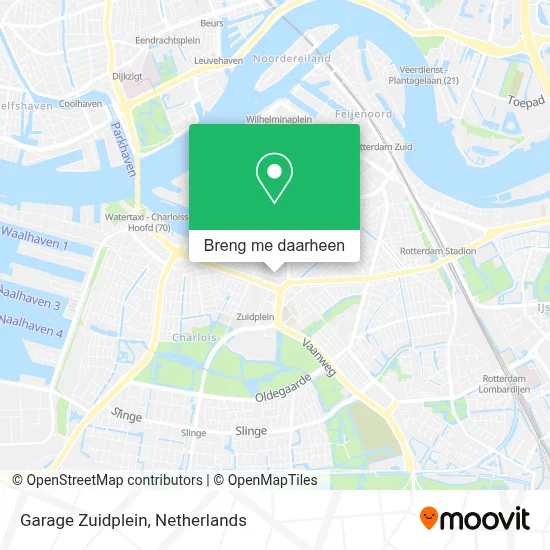 Garage Zuidplein kaart