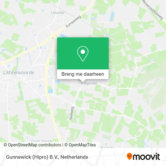 Gunnewick (Hipro) B.V. kaart
