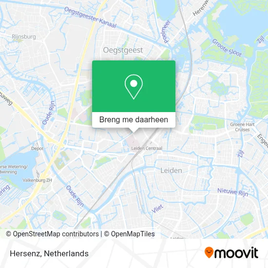 Hersenz kaart