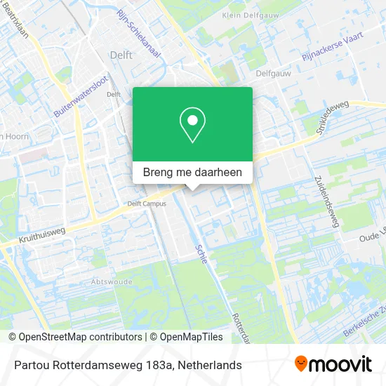 Partou Rotterdamseweg 183a kaart