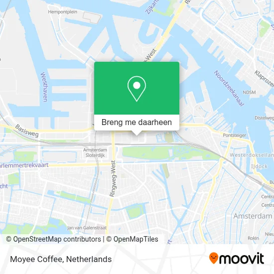 Moyee Coffee kaart