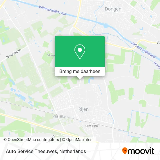Auto Service Theeuwes kaart