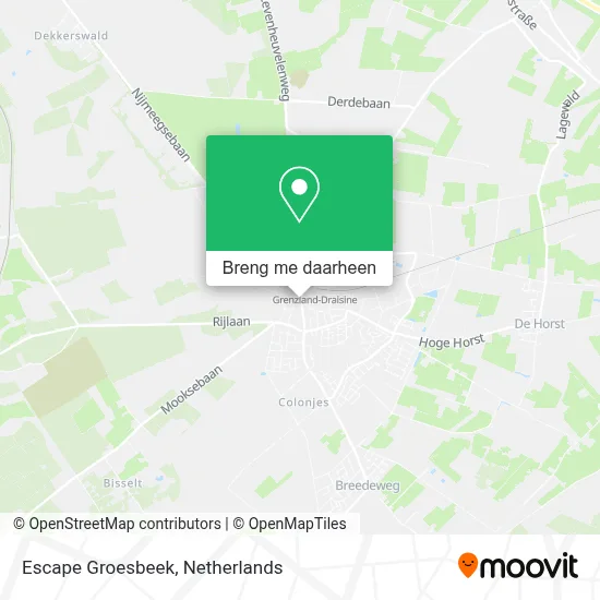 Escape Groesbeek kaart