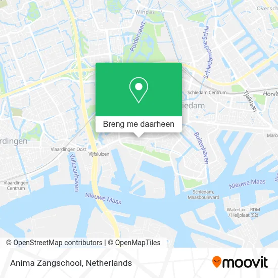 Anima Zangschool kaart
