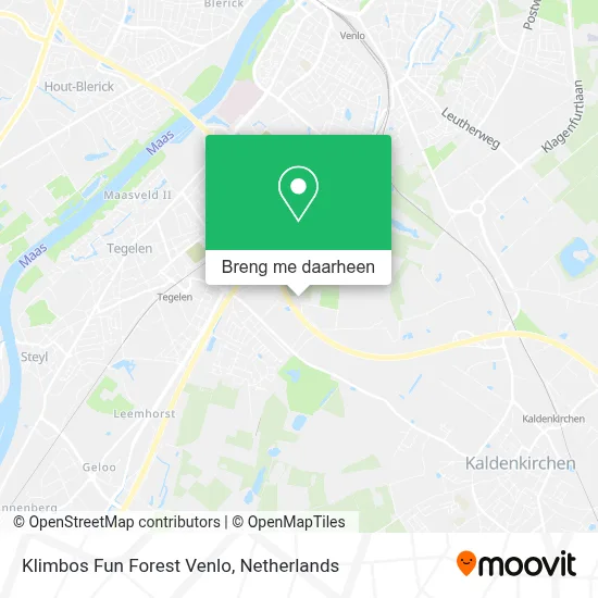 Klimbos Fun Forest Venlo kaart