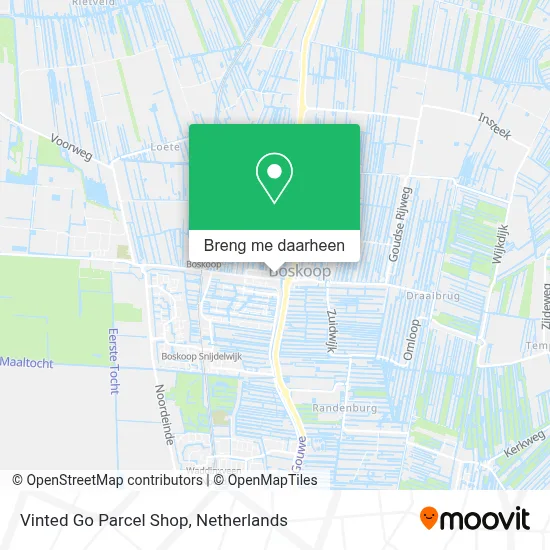 Vinted Go Parcel Shop kaart