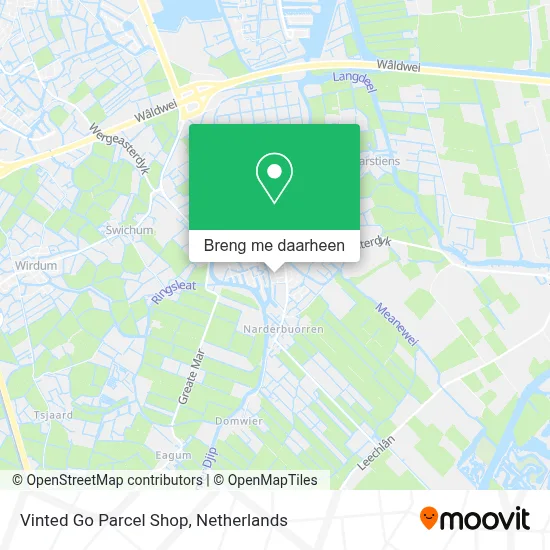 Vinted Go Parcel Shop kaart