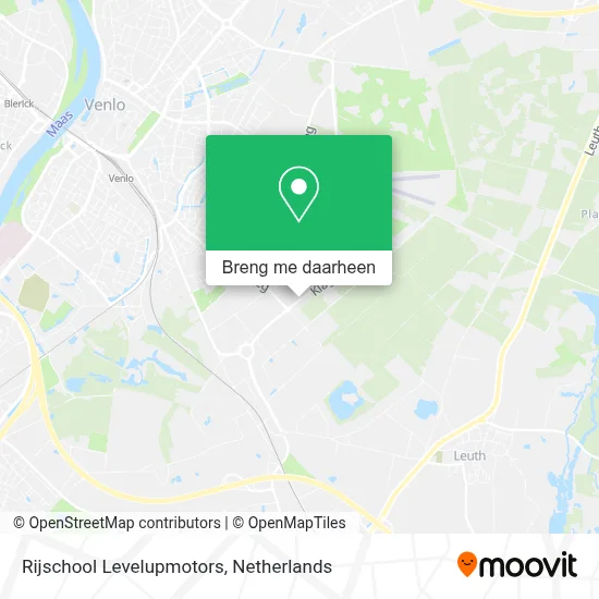 Rijschool Levelupmotors kaart