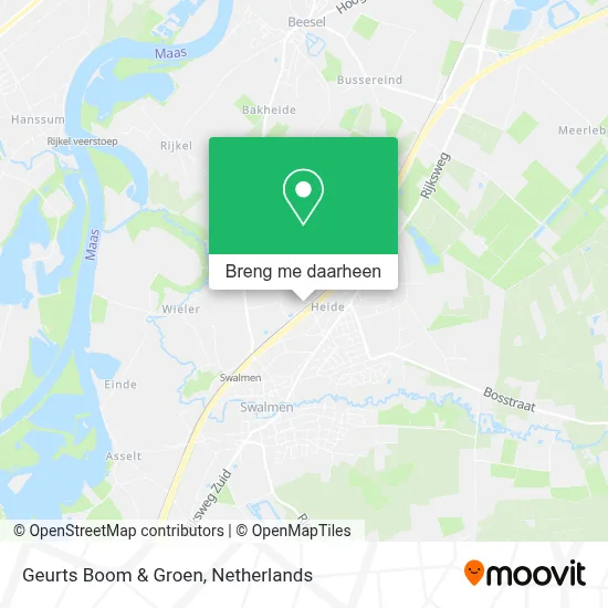 Geurts Boom & Groen kaart