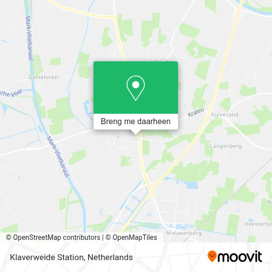 Klaverweide Station kaart