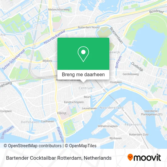 Bartender Cocktailbar Rotterdam kaart