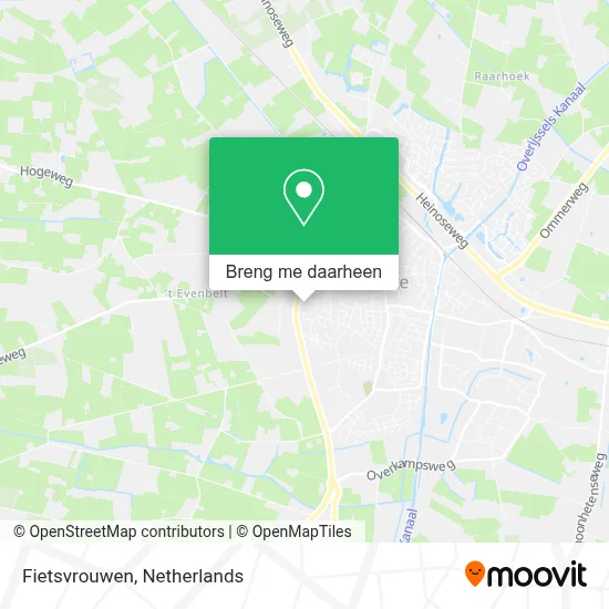 Fietsvrouwen kaart