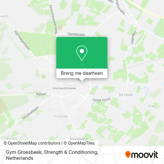 Gym Groesbeek, Strength & Conditioning kaart