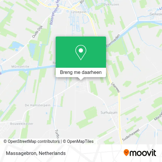 Massagebron kaart