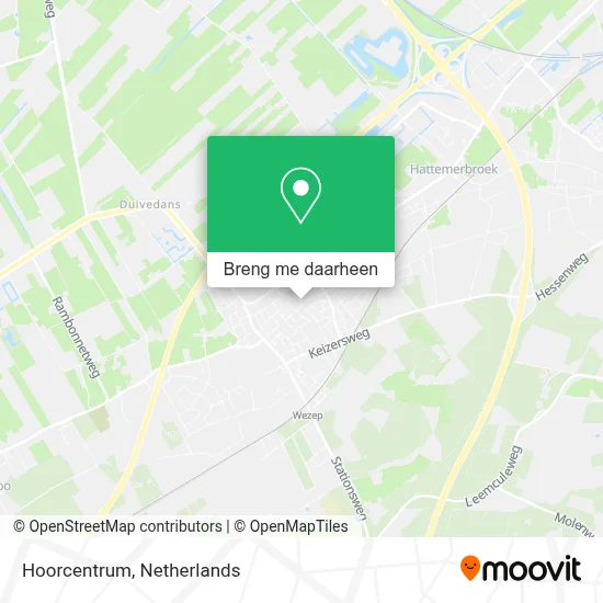Hoorcentrum kaart