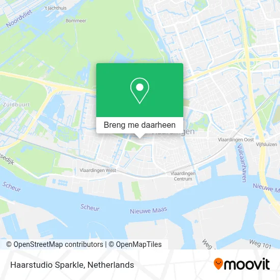 Haarstudio Sparkle kaart