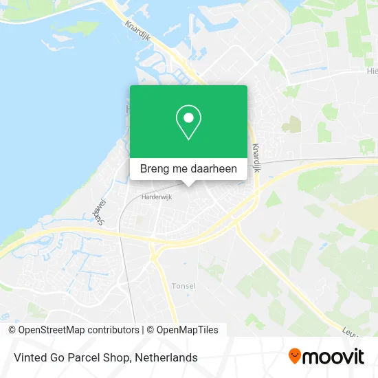 Vinted Go Parcel Shop kaart