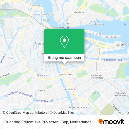 Stichting Educatieve Projecten - Sep kaart