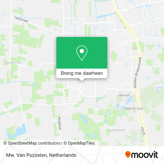 Mw. Van Puzzelen kaart