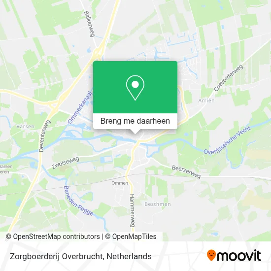 Zorgboerderij Overbrucht kaart