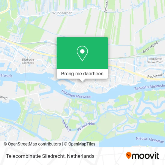 Telecombinatie Sliedrecht kaart