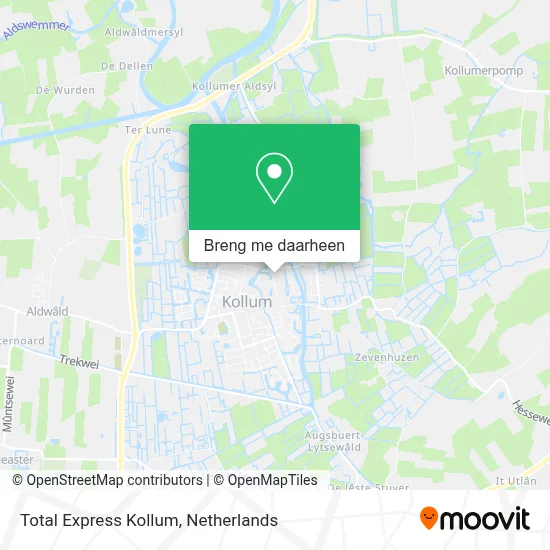 Total Express Kollum kaart