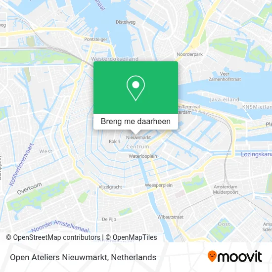 Open Ateliers Nieuwmarkt kaart