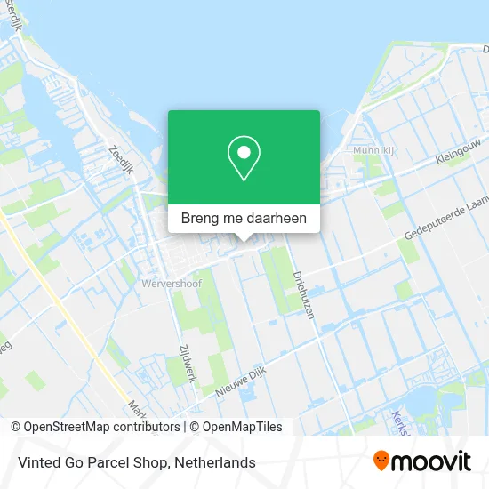 Vinted Go Parcel Shop kaart
