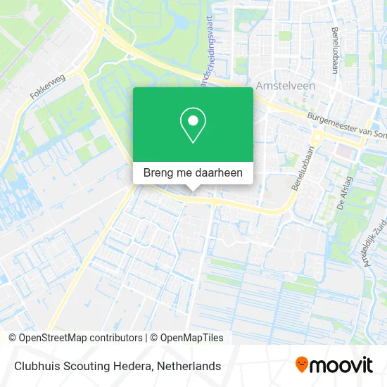 Clubhuis Scouting Hedera kaart