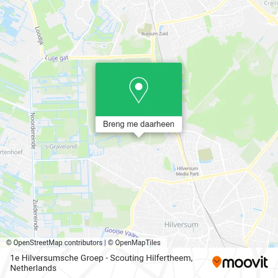 1e Hilversumsche Groep - Scouting Hilfertheem kaart