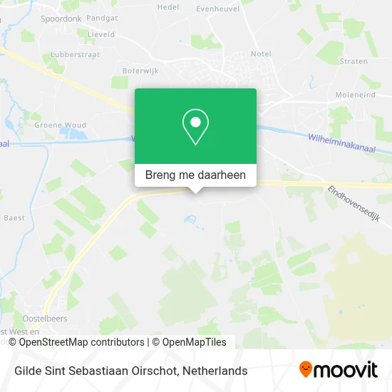 Gilde Sint Sebastiaan Oirschot kaart
