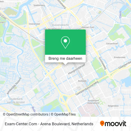 Exam-Center.Com - Arena Boulevard kaart