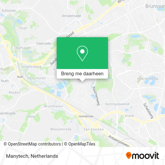 Manytech kaart