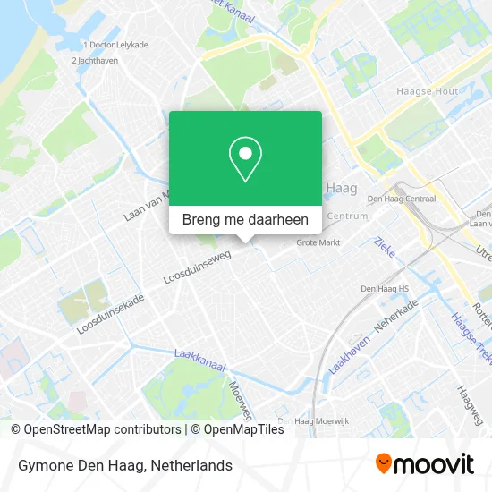 Gymone Den Haag kaart