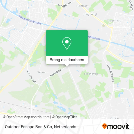 Outdoor Escape Bos & Co kaart