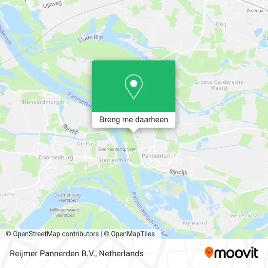 Reijmer Pannerden B.V. kaart