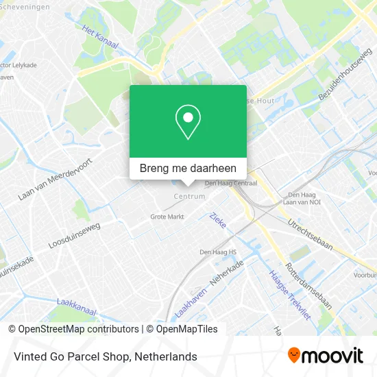 Vinted Go Parcel Shop kaart