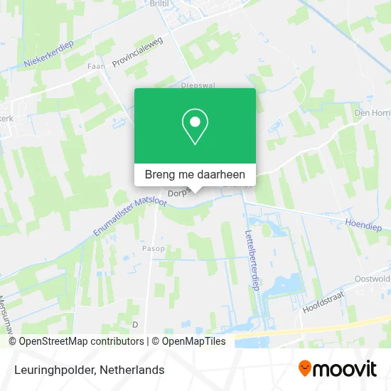 Leuringhpolder kaart